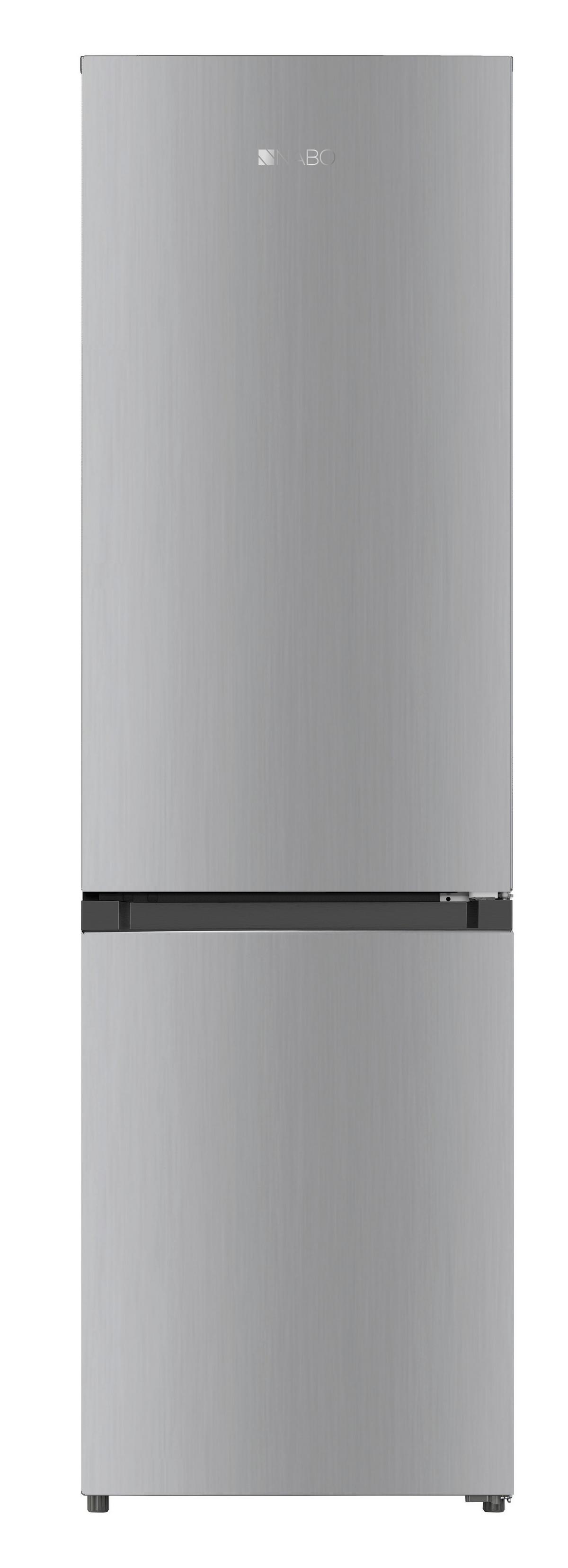 Kühl-Gefrier-Kombination Nabo Kgn 2535 - Silberfarben, Basics, Metall (54/180/60cm) - Nabo