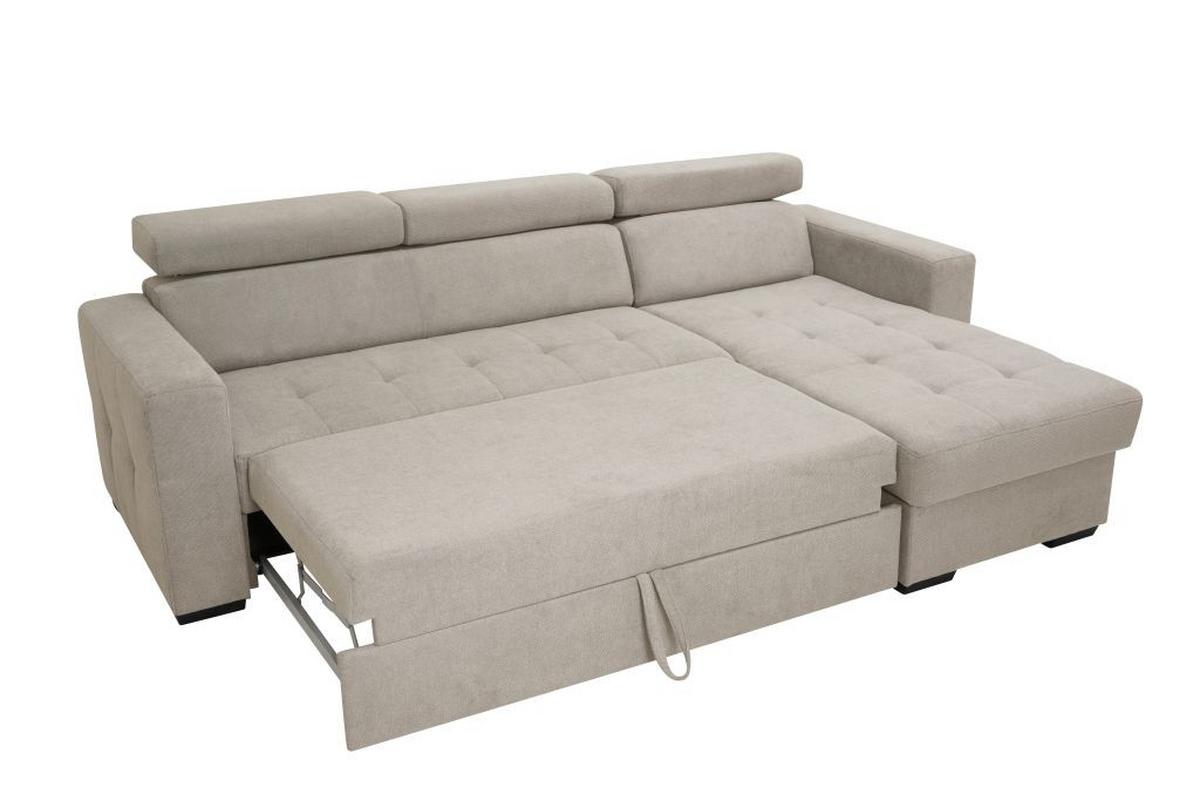 Rohová sedačka MARCO, oboustranná, béžový velur - černá/béžová, Konvenční, kov/dřevo (238/78-94/170cm)