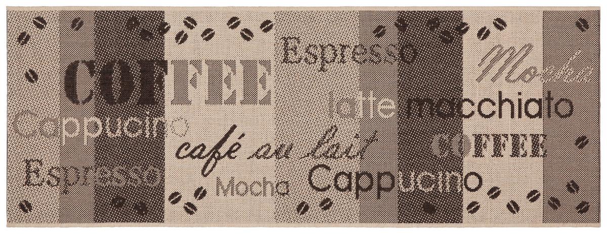 Konyhai Futószőnyeg Coffee Kb. 80/200cm - bézs/barna, Basics, textil (80/200cm) - James Wood