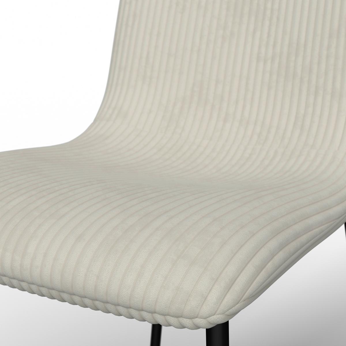 Židle AMY béžová - černá/béžová, Moderní, kov/dřevo (45/85/55cm) - Bessagi Home