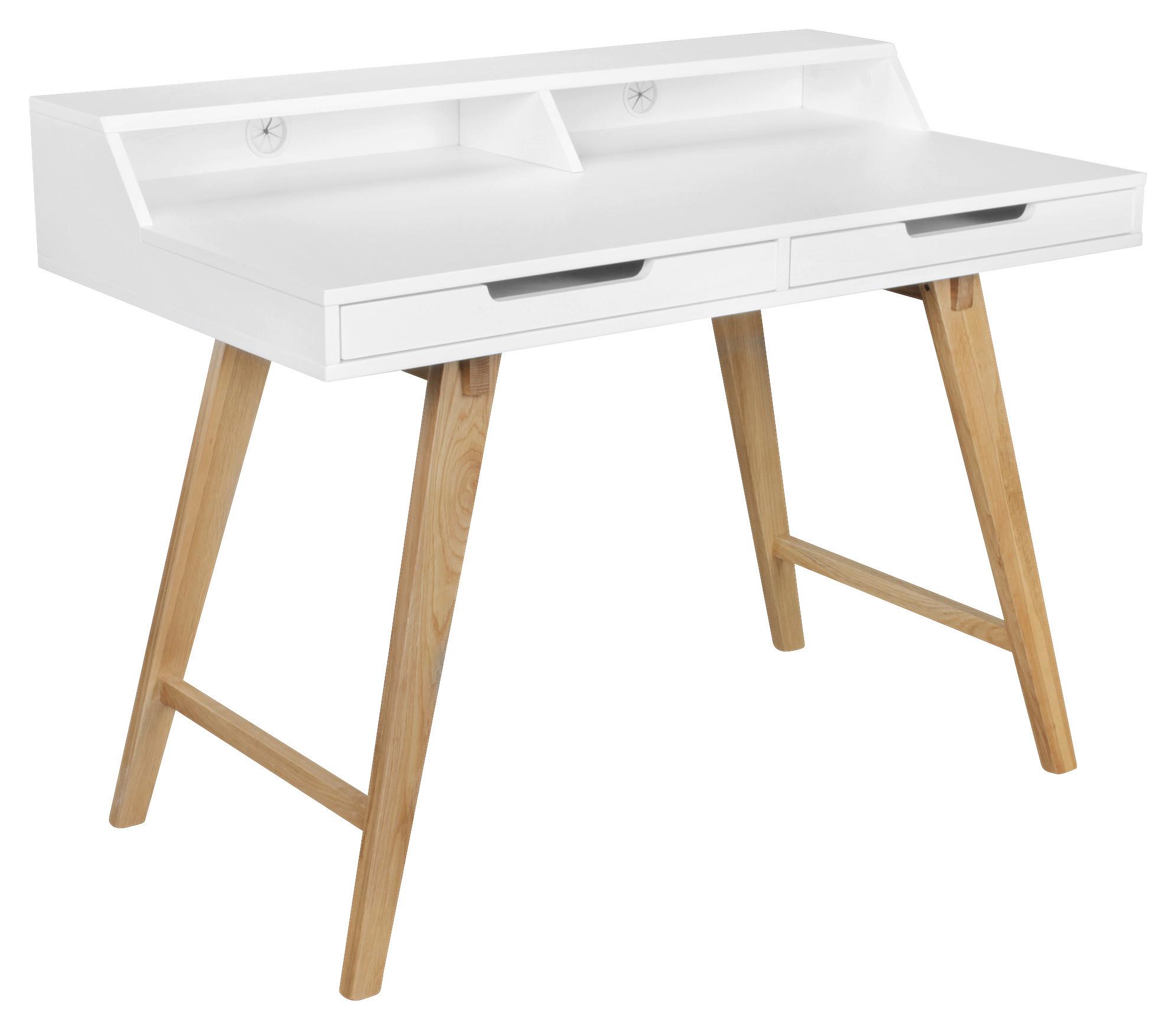 Písací stôl SKANDI - farba duba, Design (110/60/85cm) - MID.YOU
