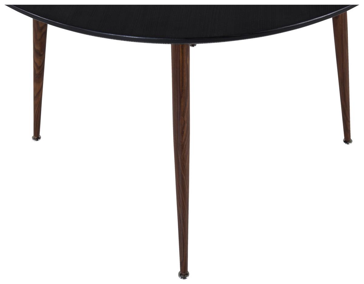 Esstisch Plaza Schwarz L: 100 cm - Schwarz, Design, Holzwerkstoff/Metall (100/100/75cm) - Livetastic