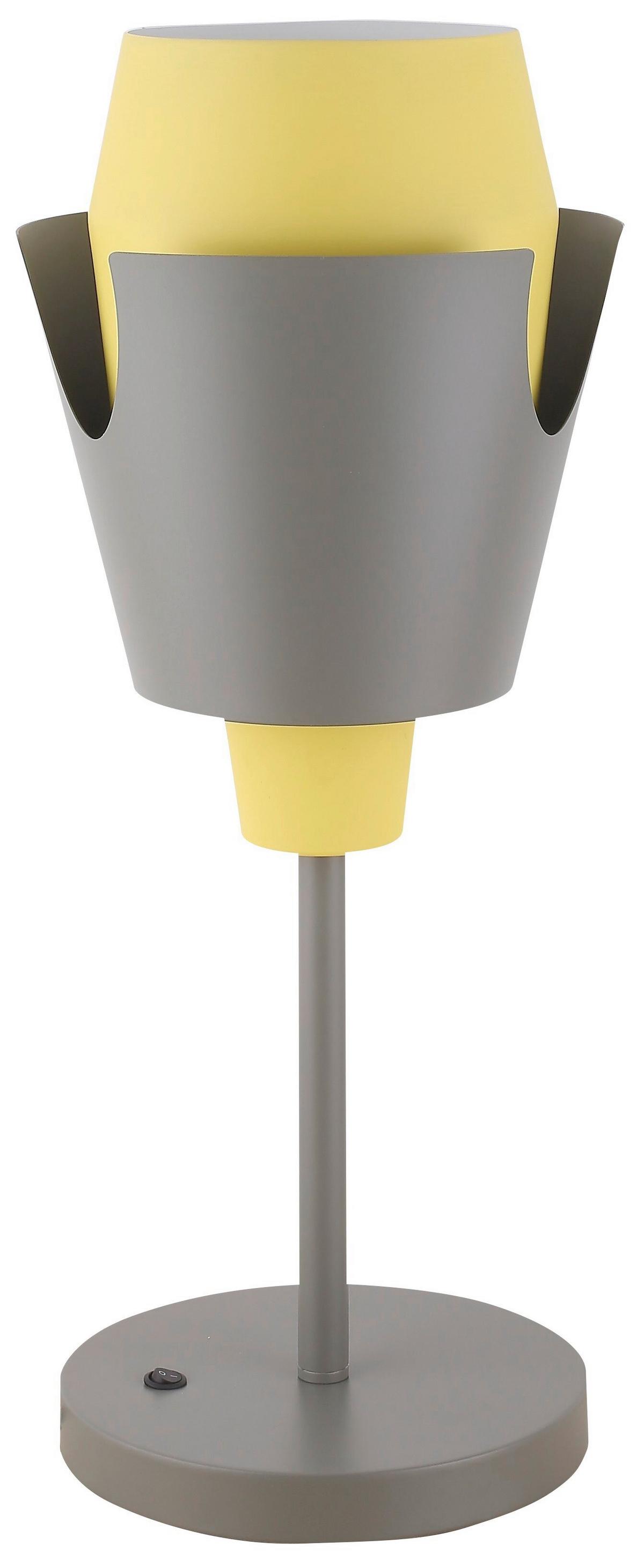 Tischleuchte 50501150 Falun - Gelb/Grau, Design, Metall (20/20/54cm)