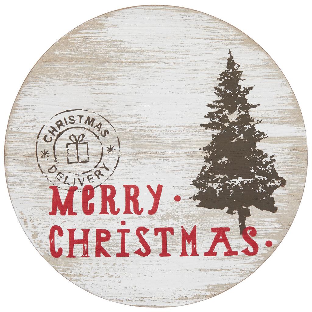 Untersetzer rund Merry Christmas D: 18 cm