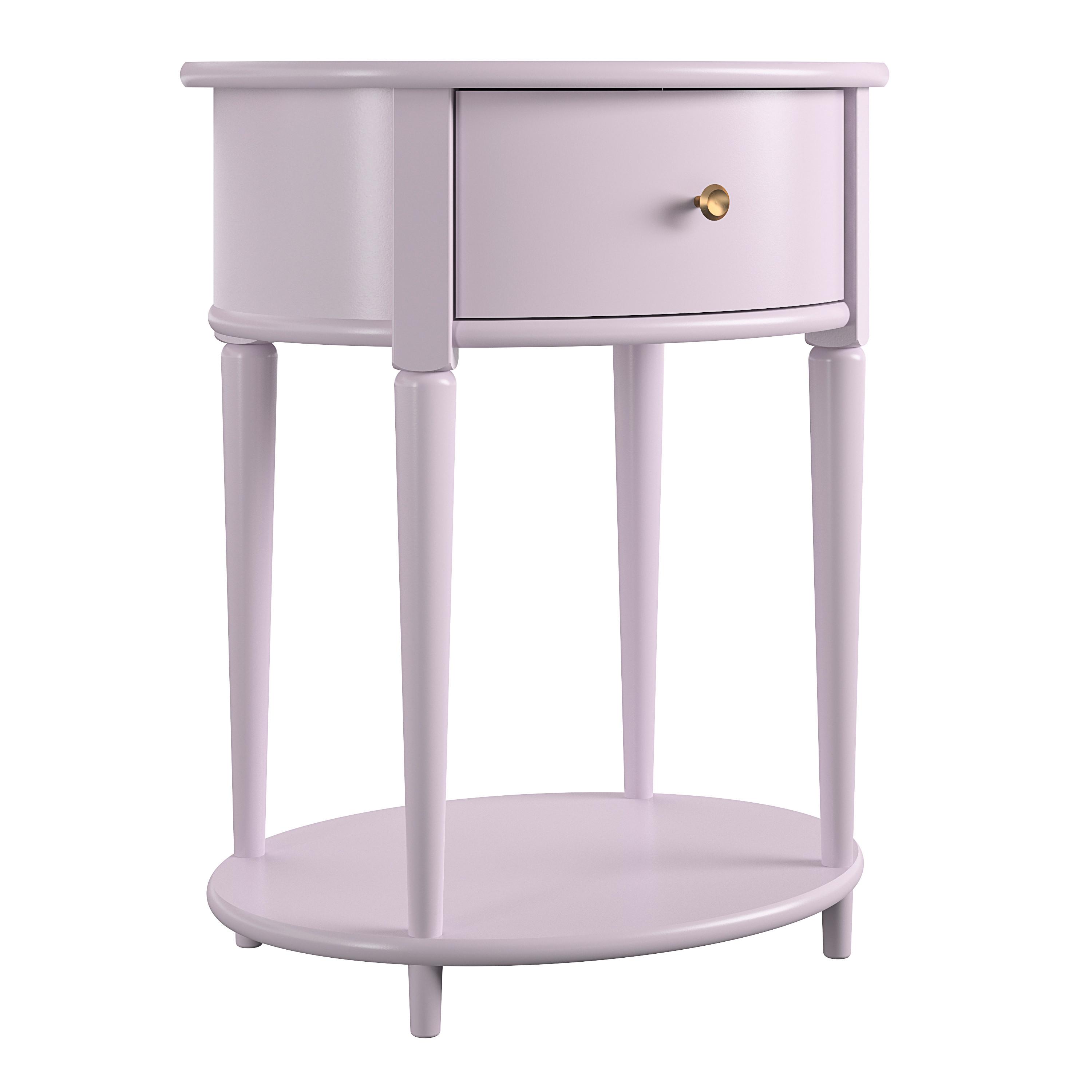 Beistelltisch Aurora Lila B: 55 cm - Lila, Design, Holzwerkstoff (55/45/66cm) - MID.YOU