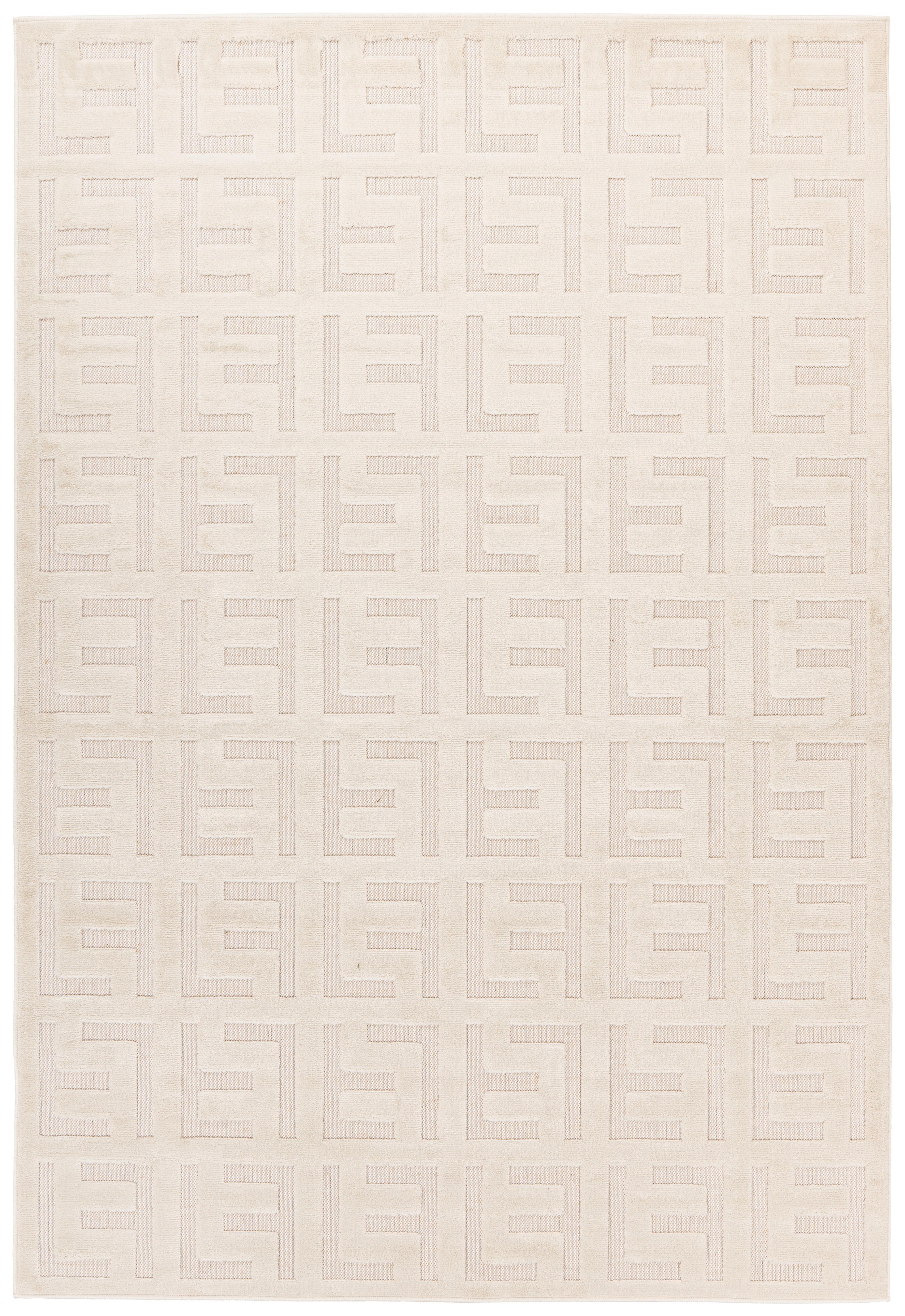 Flachwebteppich Madita 400 - Weiß, KONVENTIONELL, Textil (160/230cm)