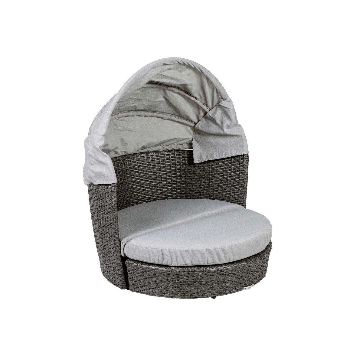Hundesofa D: 100 cm Anthrazit/Grau mit Kissen - Anthrazit/Grau, Basics, Kunststoff/Textil (100/100/100cm) - Greemotion