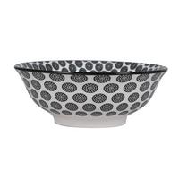Hluboký talíŘ SHIVA - bílá/černá, Lifestyle, keramika (21/7,8cm) - Mömax
