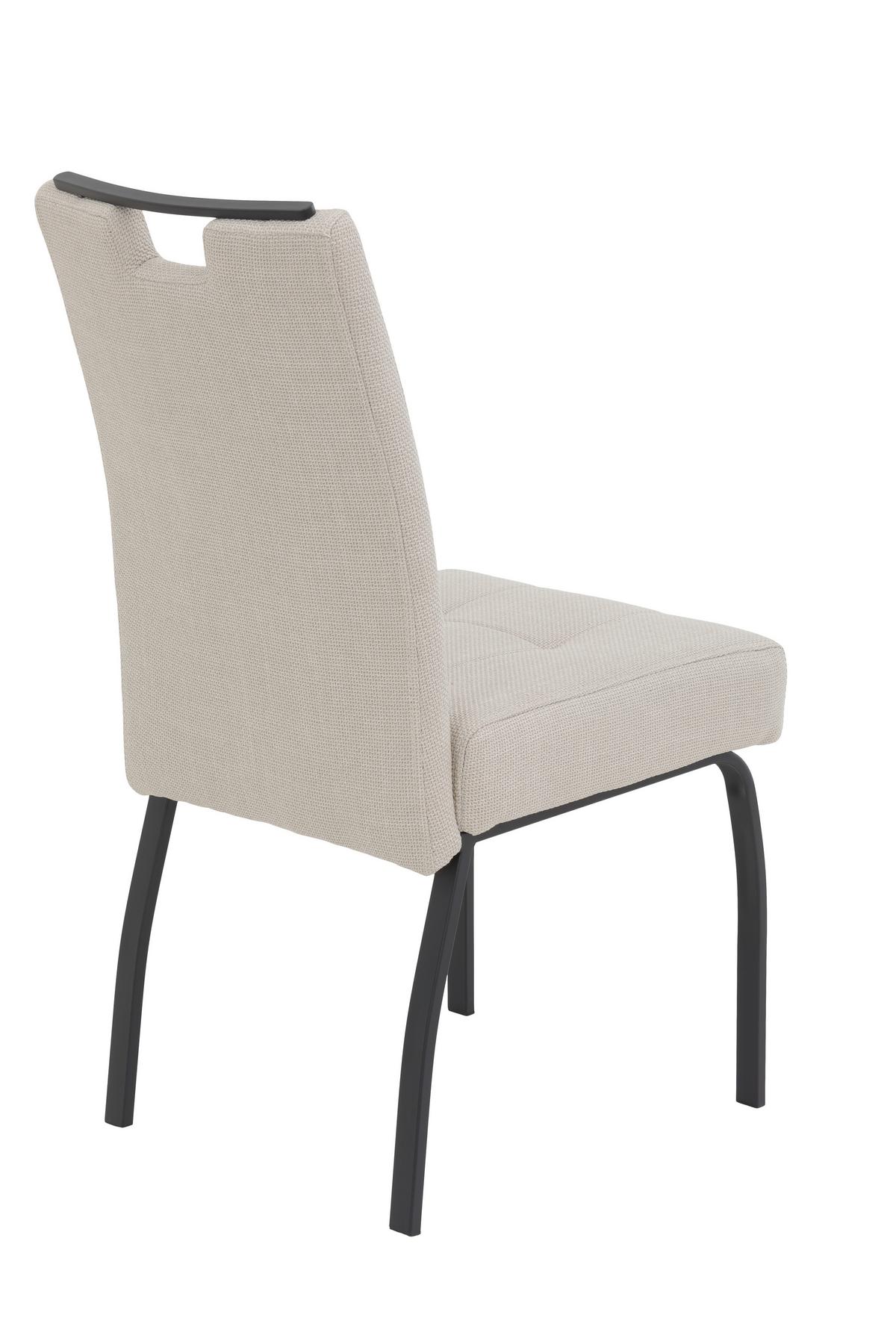 Tischgruppe Ebro G - Eichefarben/Beige, MODERN, Holzwerkstoff/Textil (140 - 180/76/90cm) - MID.YOU