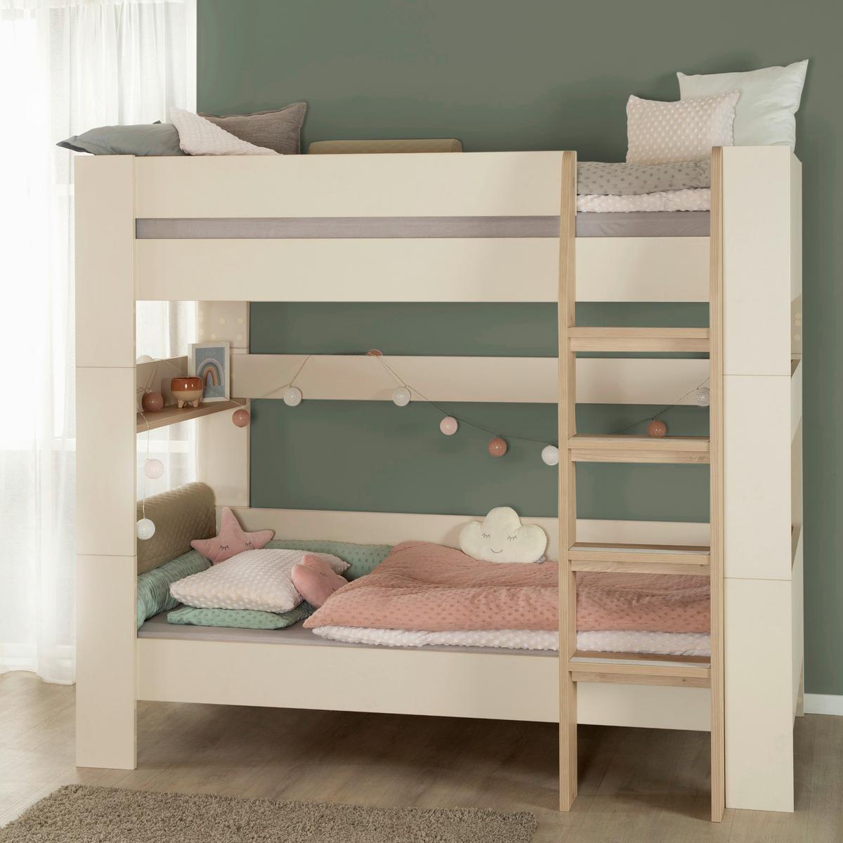 Bett Flexi Grow Double Kashmir, Lf 90x200 cm - Kaschmir, KONVENTIONELL, Holzwerkstoff (90/200cm) - Roba
