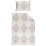 Satin Bettwäsche 140x200 cm Sigrid Beige Ornament - Beige, ROMANTIK / LANDHAUS, Textil - James Wood