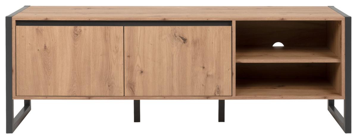TV-Element Denver 160 cm Anthrazit/Eiche Dekor - Eichefarben/Anthrazit, MODERN, Holzwerkstoff (160/55/40cm) - MID.YOU