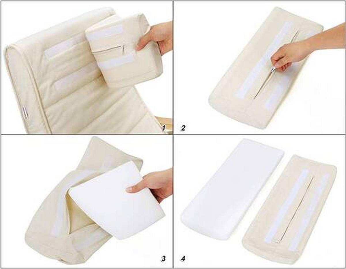 Relaxačné kreslo s vankúšom béžové - béžová, Trend, drevo/textil (115/91/55cm) - Boxxx