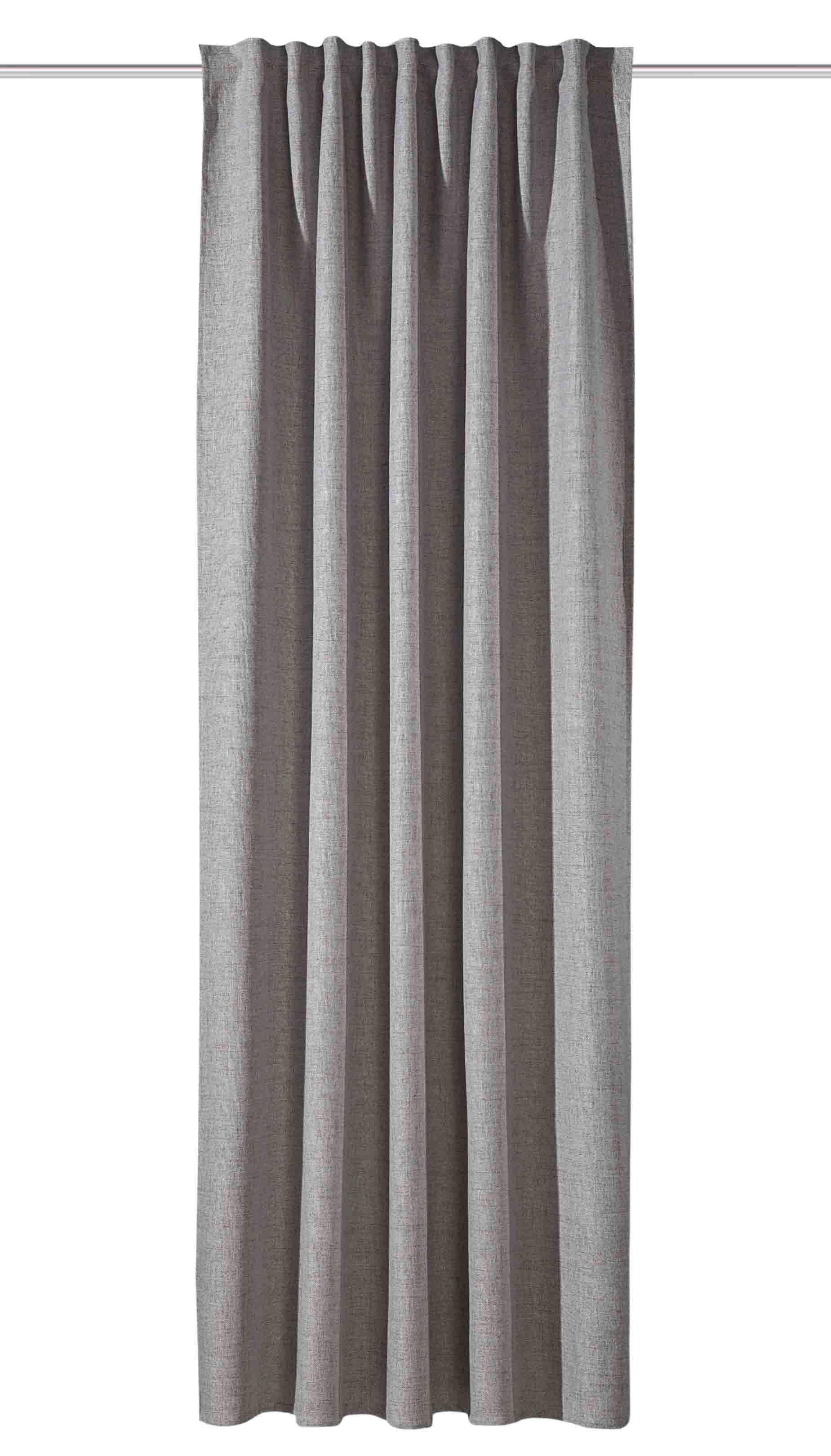 Fertigvorhang Hadina - Taupe, Basics, Textil (140/300cm)
