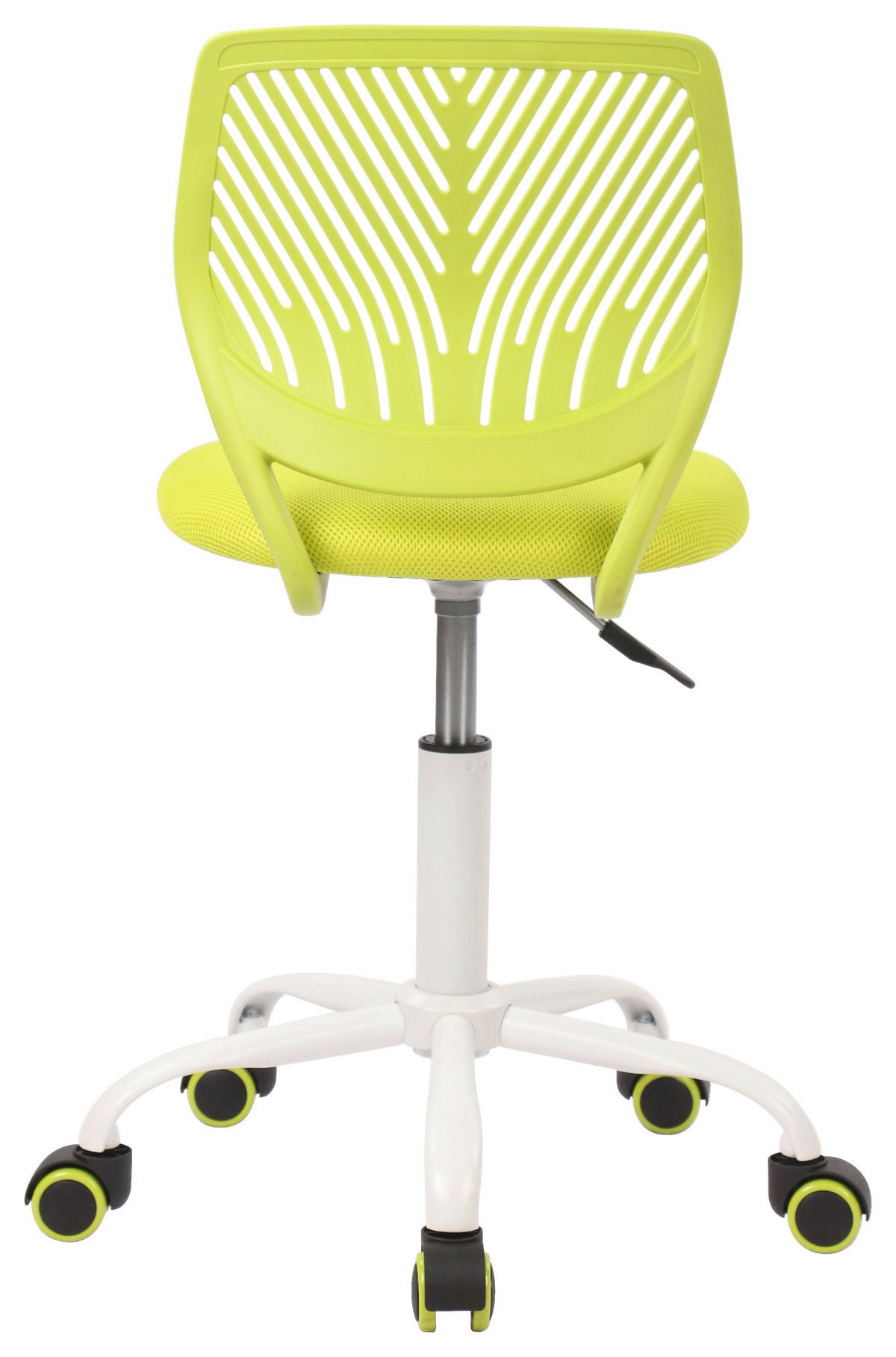 Otočná židle Kira Zelená cca. 40x87x44cm - bílá/zelená, Moderní, kov/dřevo (40/87/44cm) - Mömax