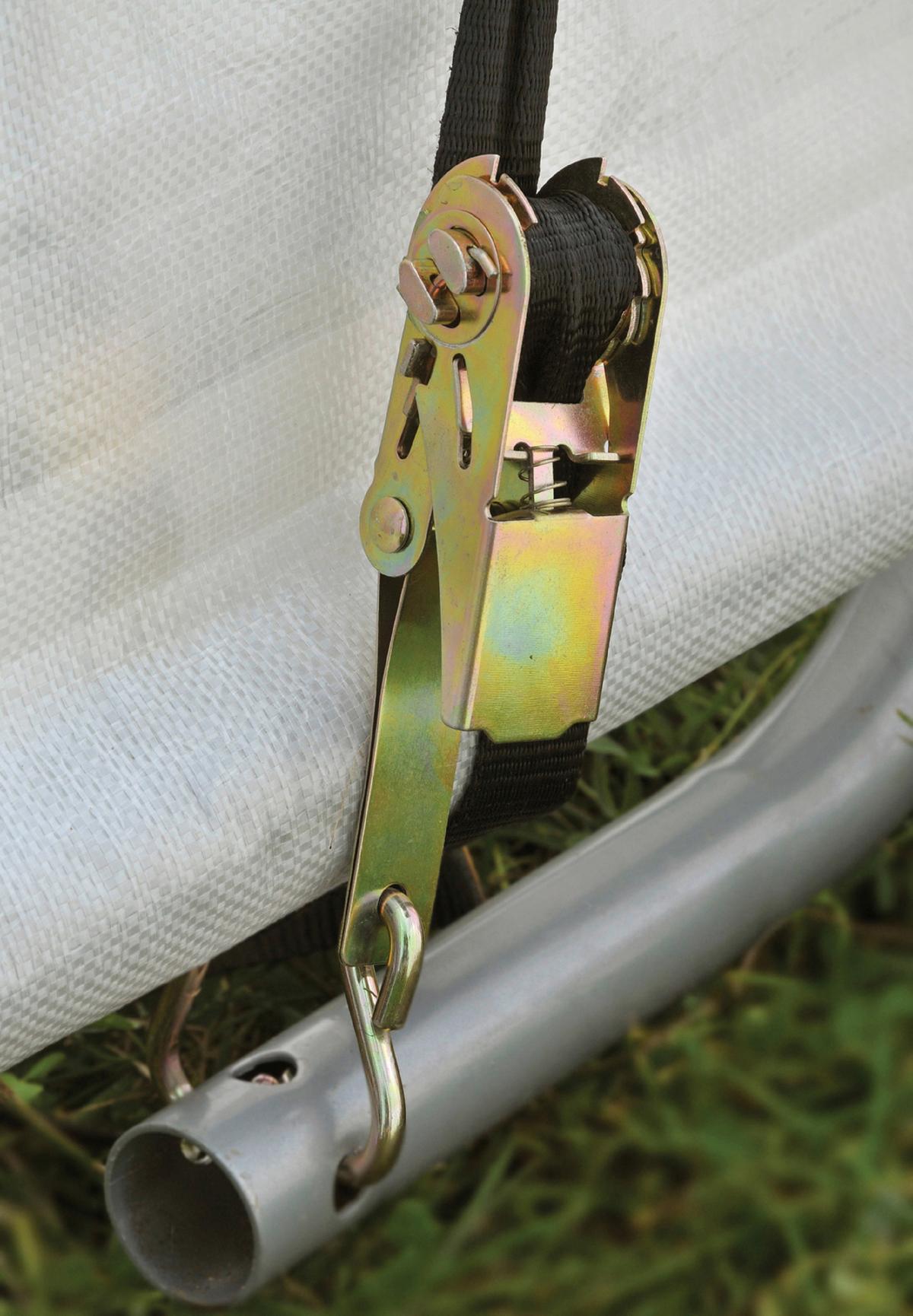 Zeltgarage Shed-In-A-Box 9m² Round Top - Grau, Basics, Kunststoff (300/240/300cm)