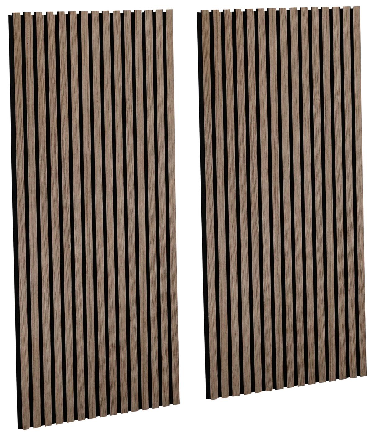 Akustikpaneel Walnut - Walnussfarben, Trend, Holz/Kunststoff (60/120cm) - Homezone