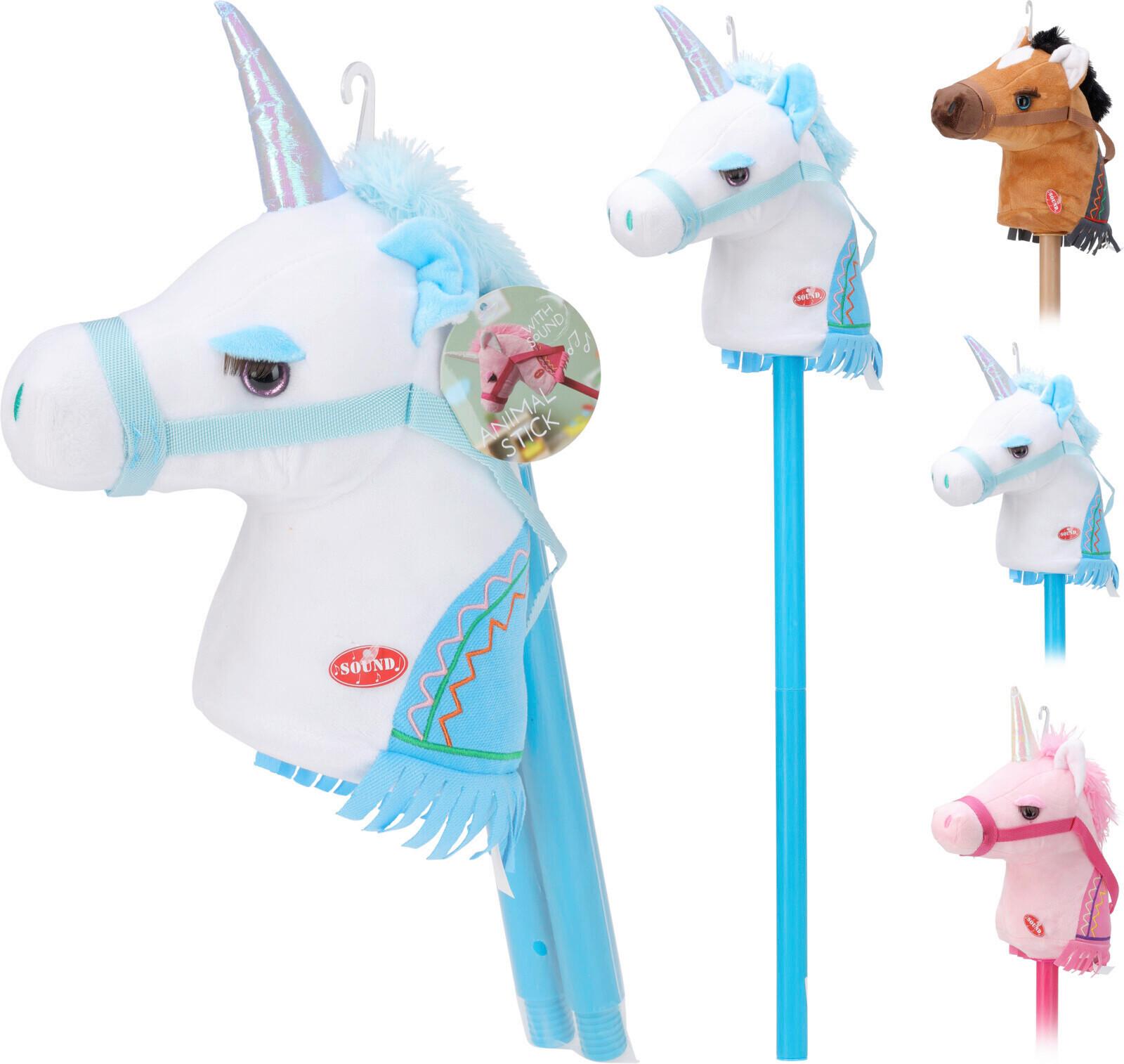 Steckenpferd Einhorn/pferd - Multicolor, Basics, Kunststoff (20/20/80cm)