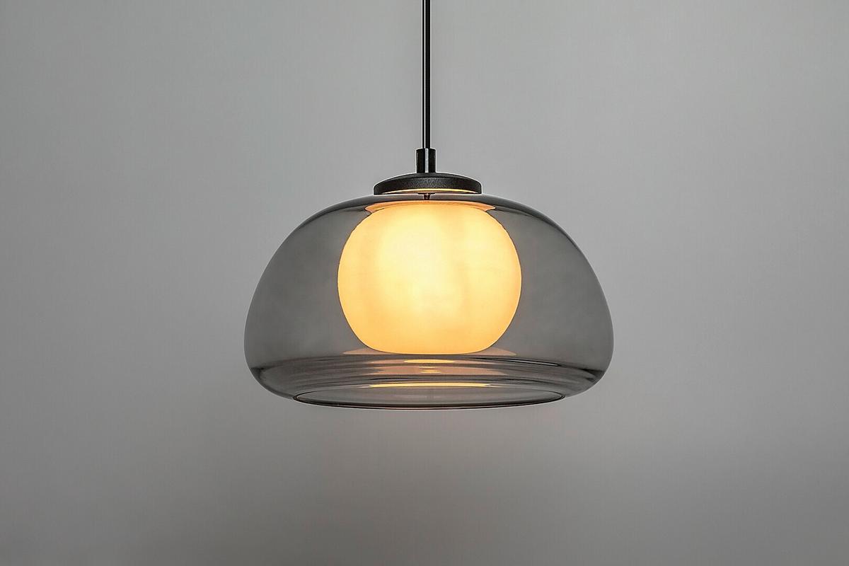 ZÁVĚSNÉ SVÍTIDLO ELOWEN - šedá/bílá, Moderní, kov/plast (25/150cm)