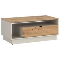 Konferenčný stolík VIONA kašmír/dub - kašmírová/dub artisan, Basics, kov/kompozitné drevo (106/45,5/65cm)
