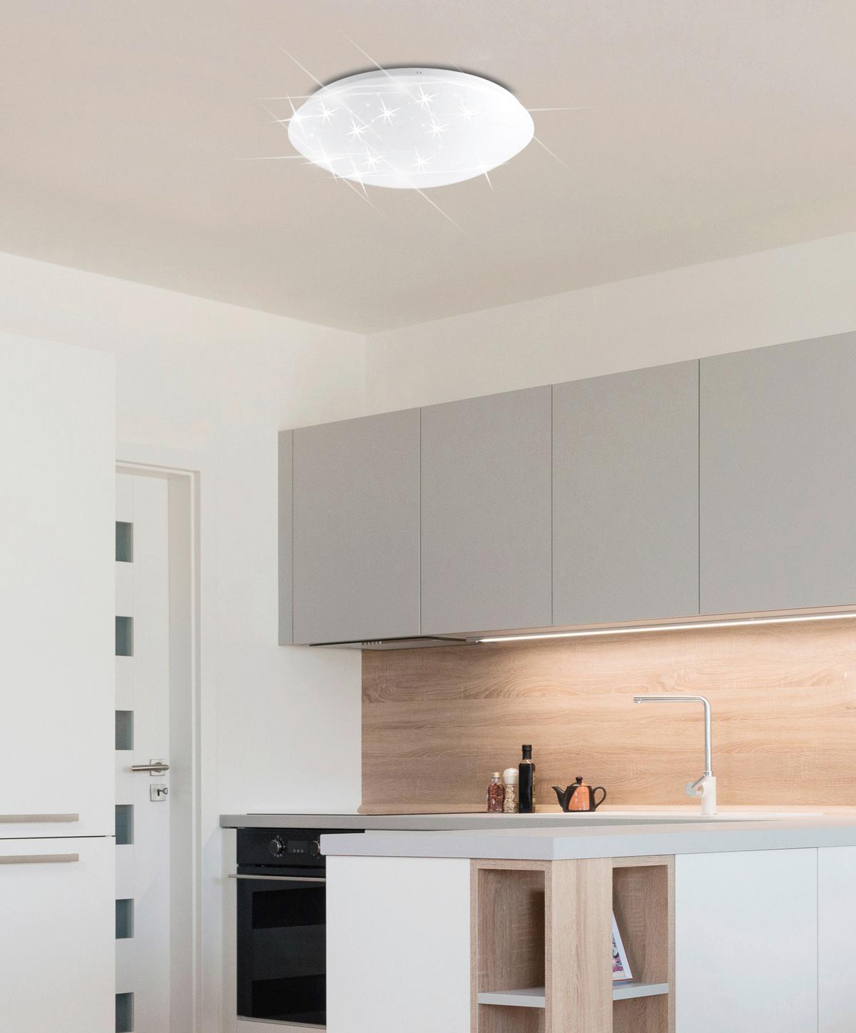 LED-Deckenleuchte 14-75321 - Weiß, Basics, Metall (49/49/11cm)