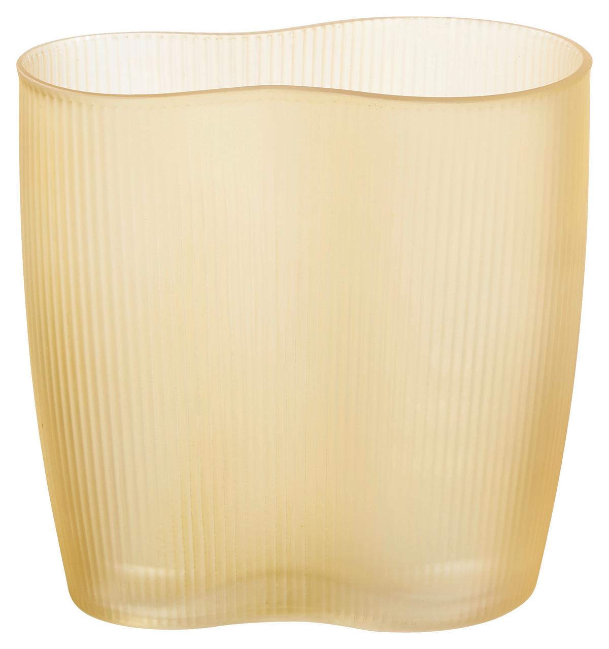 VÁZA SAHARA - jantarové barvy, Moderní, sklo (19/12/20cm) - Modern Living