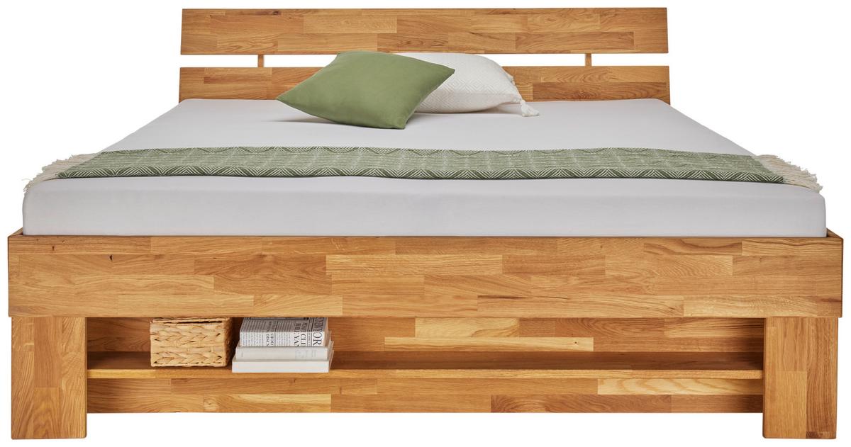Posteľ DARJA 180x200, dub divoký olejovaný - divoký dub, Konventionell, drevo (180/200cm)
