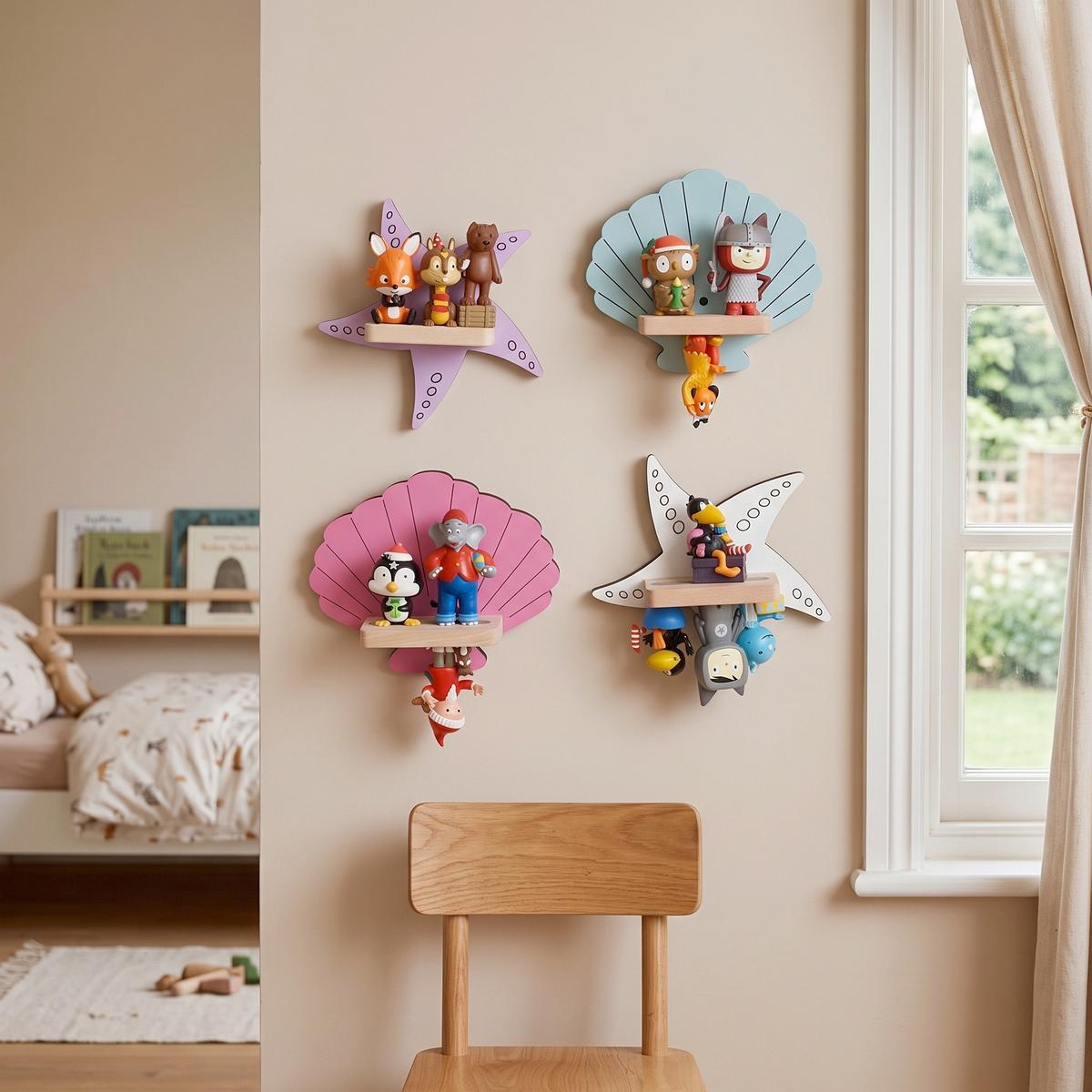 Kinderregal Boarti Multicolor B: 17 cm - Multicolor, MODERN, Holzwerkstoff (17/17/5cm) - Livetastic