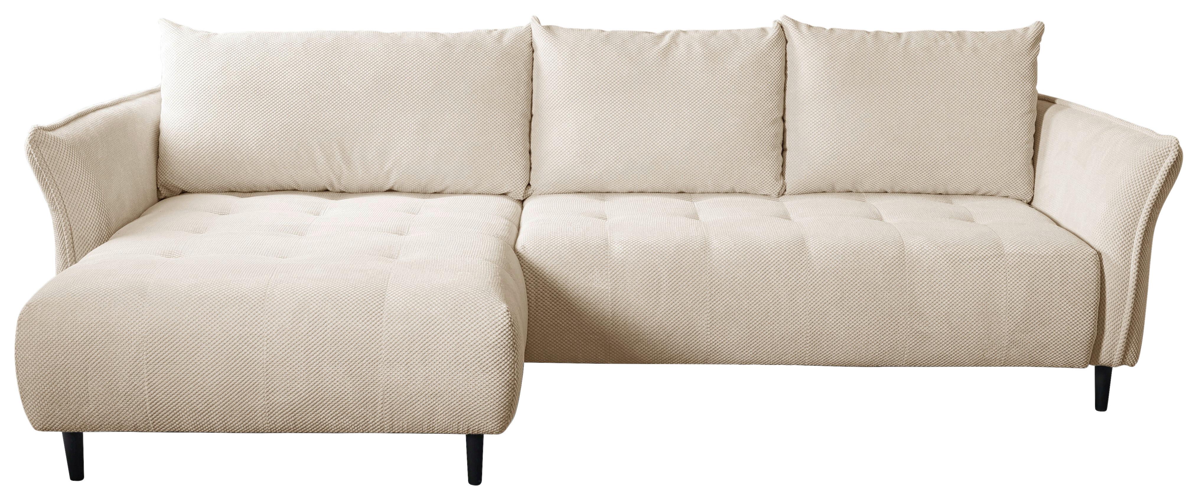 Ecksofa mit Schlaffunktion & Bettkasten Monte Carlo Creme