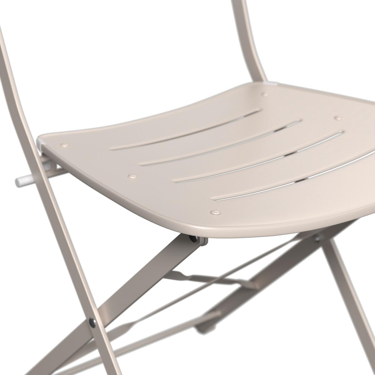 Balkonset Paris *ph* - Beige/Weiß, MODERN, Metall - Beldano