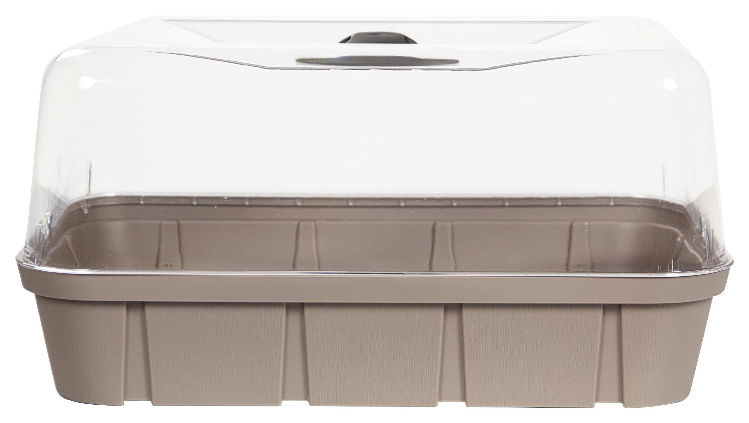 Anzuchtbeet Kunststoff 6 L 38x19x25 cm - Taupe, Basics, Kunststoff (38/19/25cm)