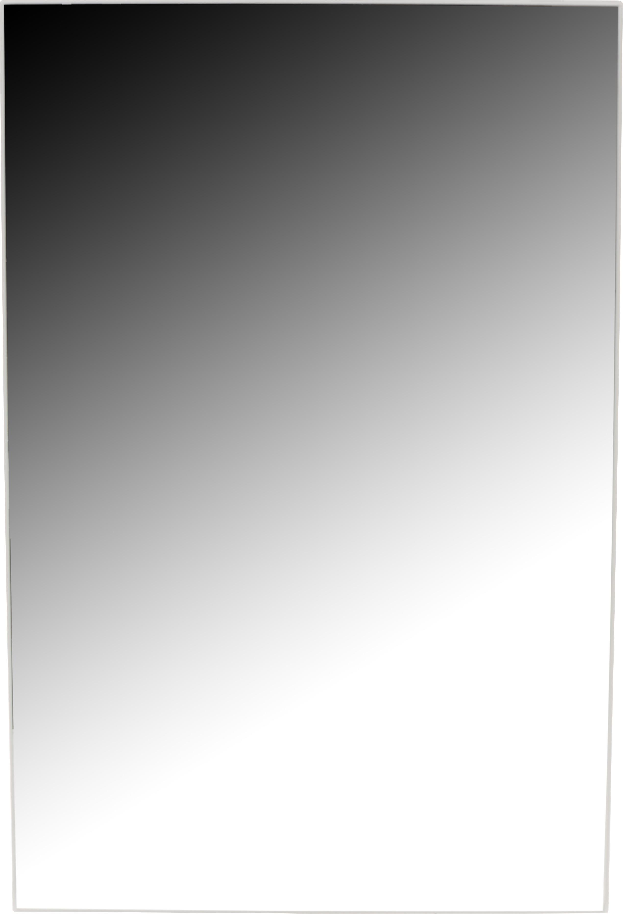 Wandregal Tom 1 Tür B/H/T: 40x60x20 cm Weiß - Weiß, MODERN, Glas/Holzwerkstoff (40/60/20cm)