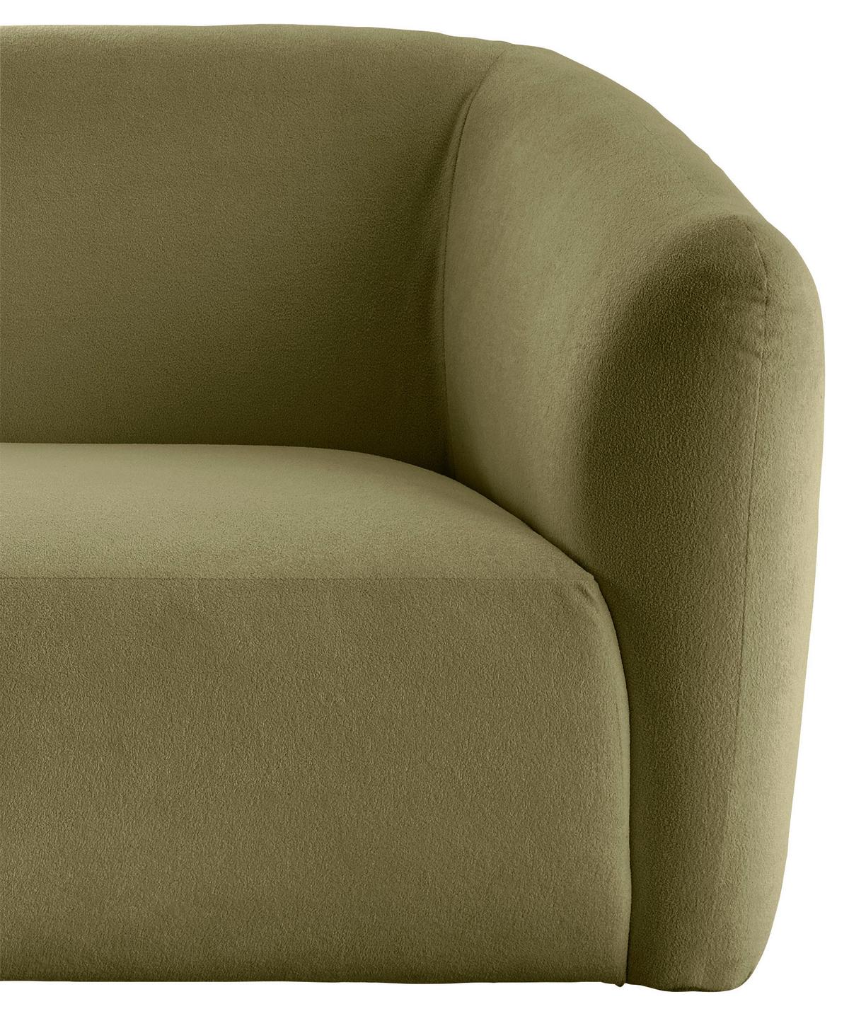 Ecksofa Jesi, Grün S: 238x107 Cm - Schwarz/Grün, MODERN, Textil (238/107cm) - Livetastic