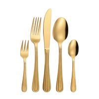 Besteckset Petra - Goldfarben, Design, Metall - Luca Bessoni