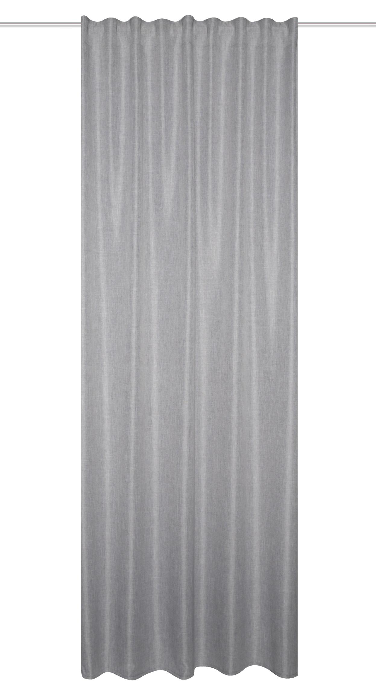 Hotový Záves Hina Sivá, 135x245cm - sivá, Moderný, textil (135/245cm)