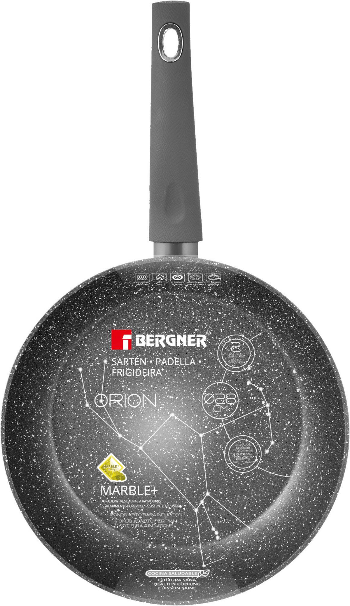 Bratpfanne Orion D: 28 cm Aluminium Antihaftbeschichtet - Dunkelgrau, Basics, Kunststoff/Metall (28cm)