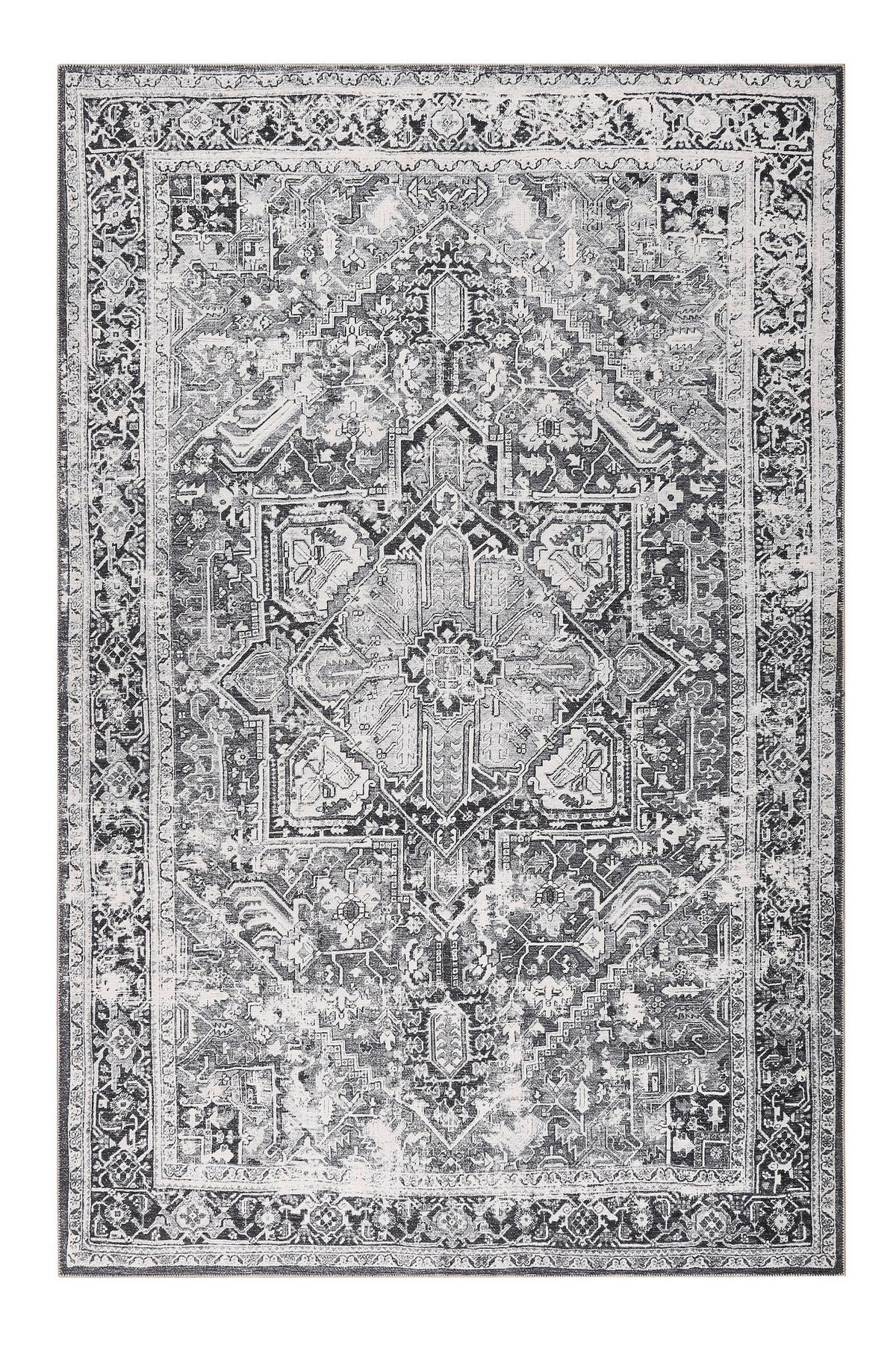 Flachwebteppich Seelace - Grau, Design, Textil (130/190cm) - WECON HOME