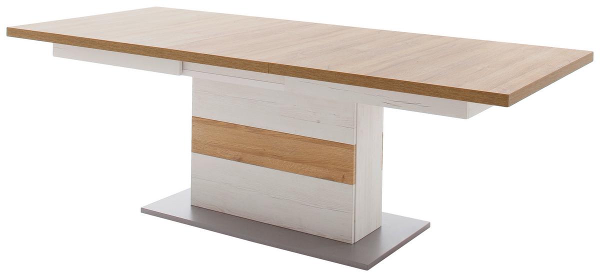 Esstisch Ausziehbar Madrid 180-280x100 Cm - Eichefarben/Pinienfarben, Design, Holzwerkstoff (180-280/100/77cm) - MID.YOU