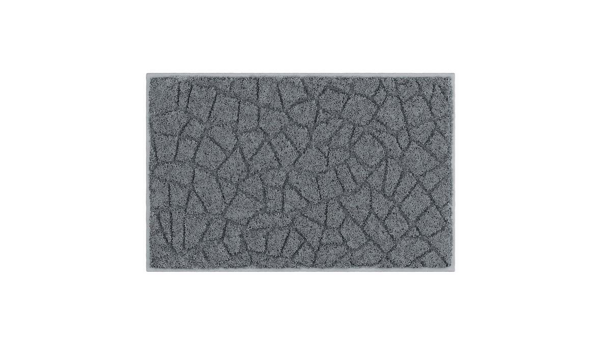 Badematte Touchme - Anthrazit, Basics, Textil (50/80cm) - Grund