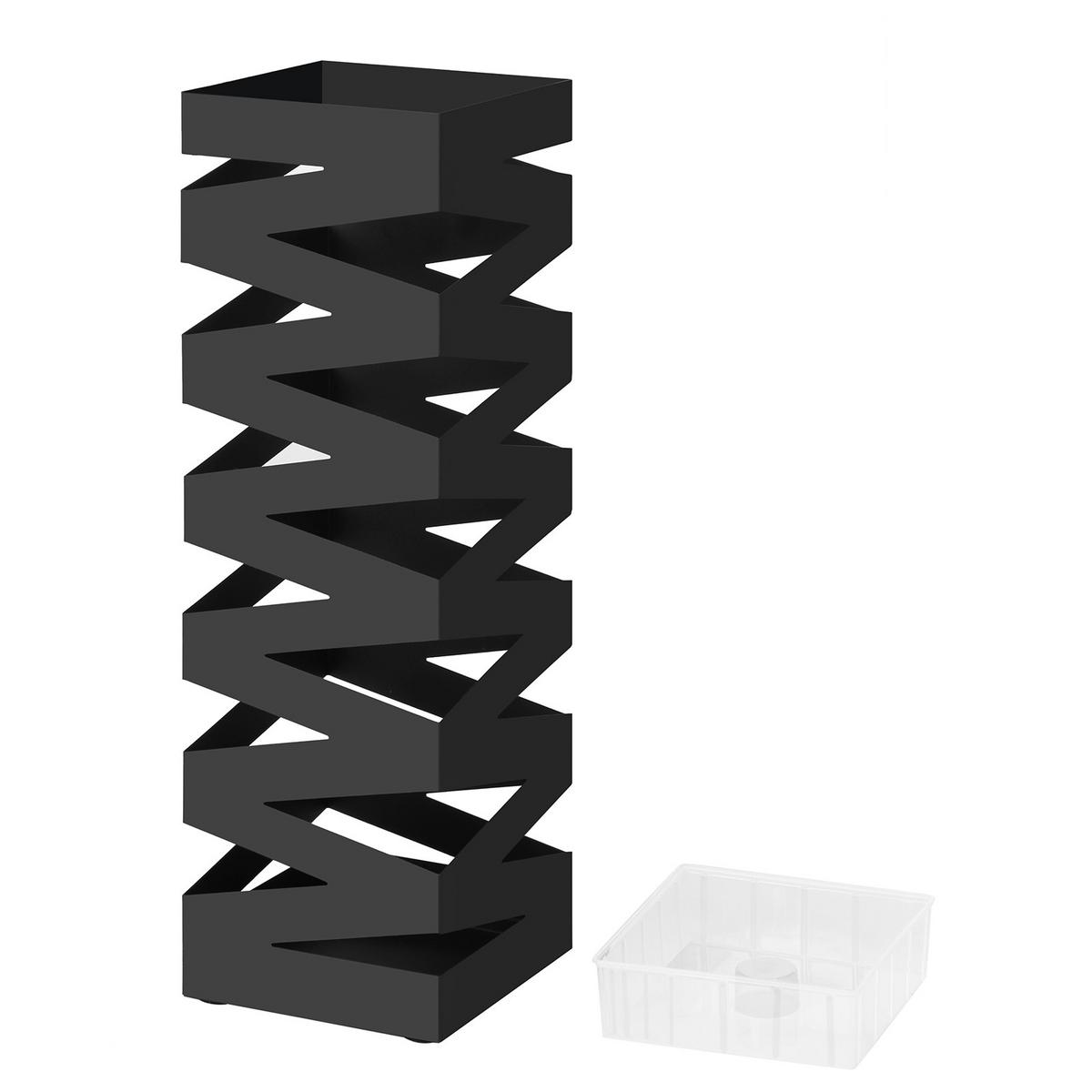 STOJAN NA DÁŽDNIKY TYP: LUC16B - čierna, Trend, kov (15.5/49/15.5cm) - Boxxx