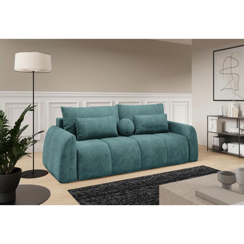 Schlafsofa Geronimo Petrol B: 252cm