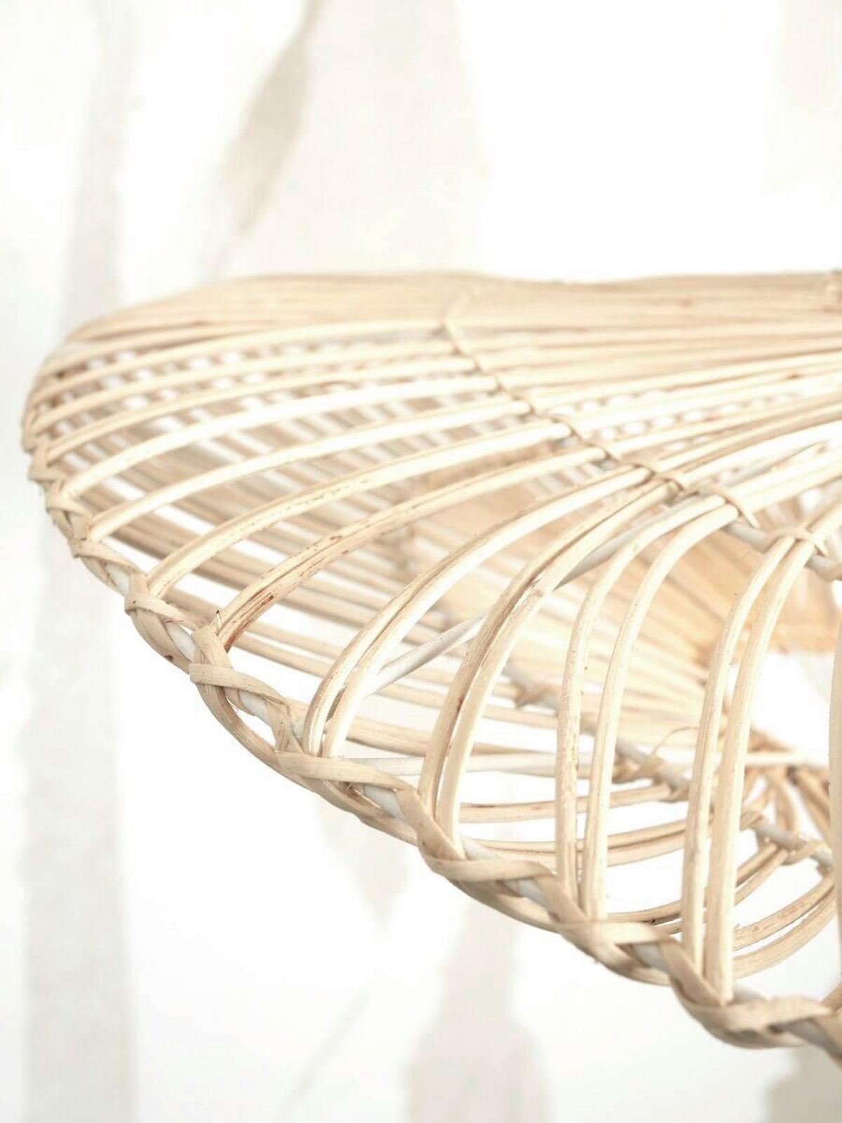 Deckenleuchte Zanzibar/c/4012/w - Weiß, Trend, Naturmaterialien (40/12cm) - Good & Mojo