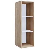 Aktenregal Lona Eiche Dekor B: 35 cm - Weiß/Sonoma Eiche, MODERN, Holzwerkstoff (35/110/37cm) - MID.YOU