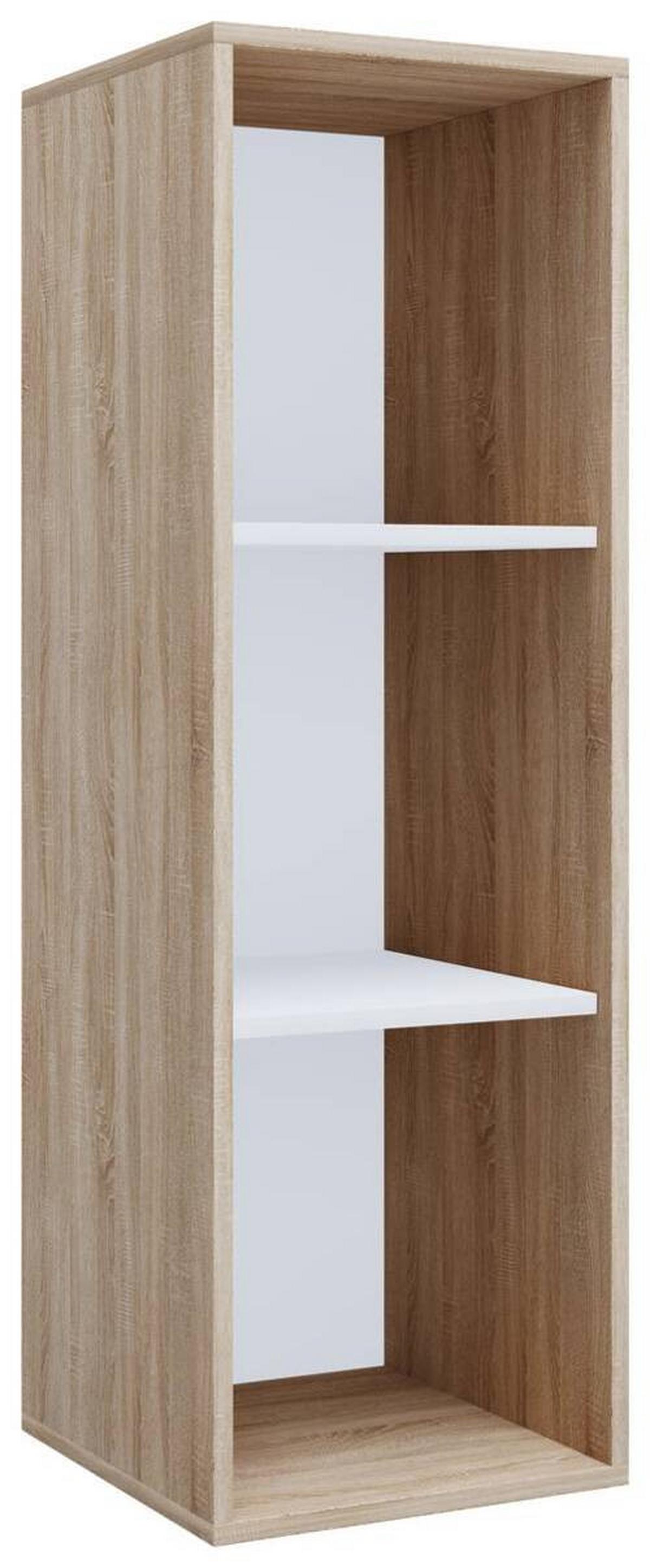 Aktenregal Lona Eiche Dekor B: 35 cm - Weiß/Sonoma Eiche, MODERN, Holzwerkstoff (35/110/37cm) - MID.YOU