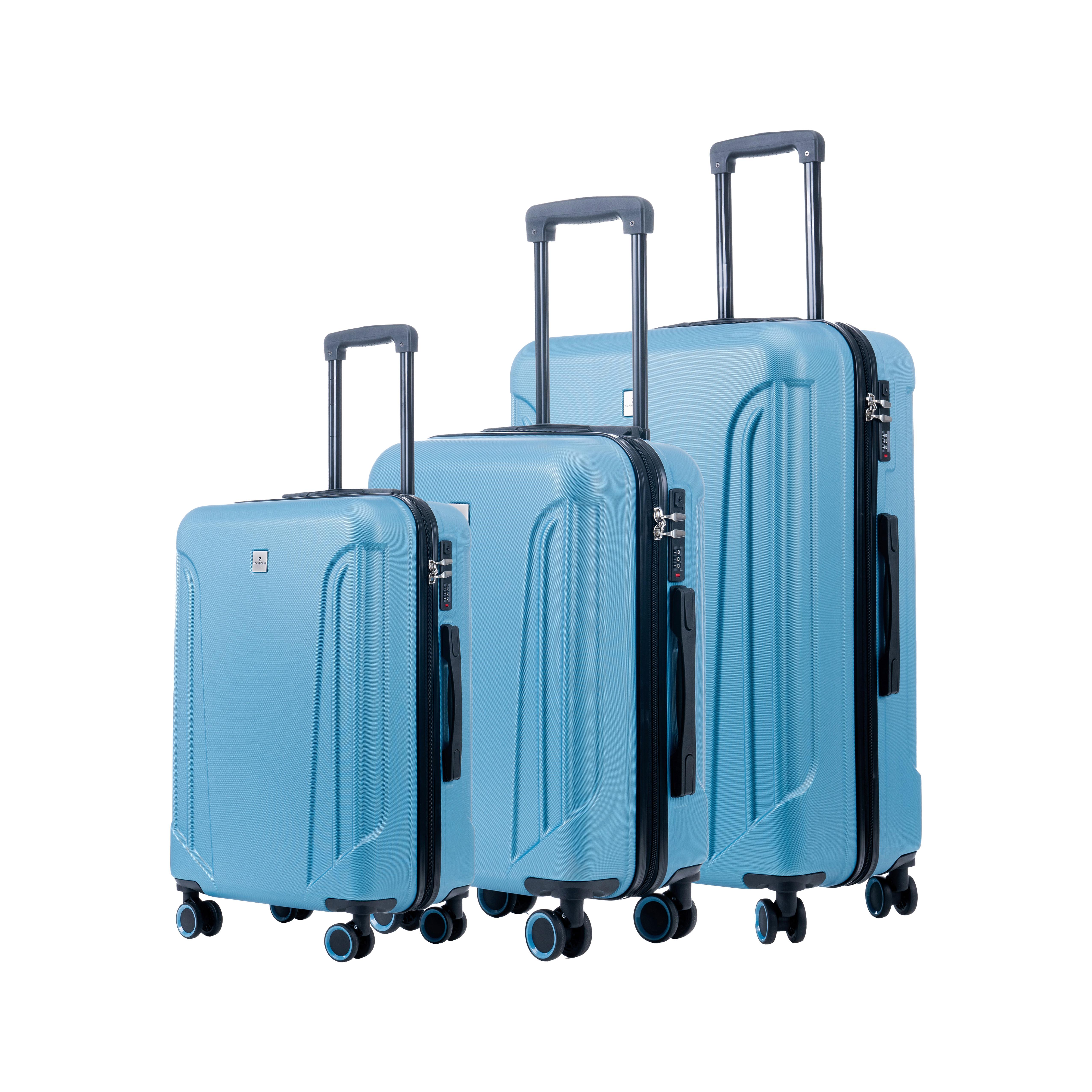 Reisekofferset 19491-330 Domestic - Pastellblau, Basics, Kunststoff (49,5/75,5/29,5cm)