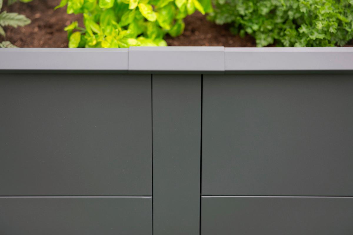 Hochbeet Primus XL - Anthrazit, KONVENTIONELL, Metall (100/200/77cm)