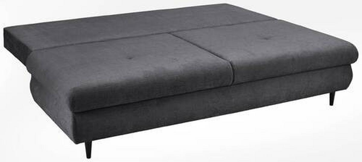 Schlafsofa Virgo - Schwarz/Graphitfarben, KONVENTIONELL, Textil (212/97/105cm) - MID.YOU