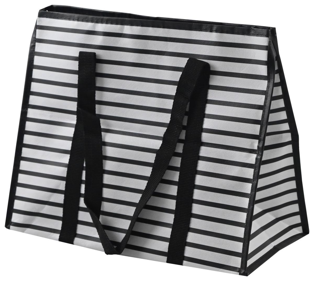 Einkaufstasche Nella - Hellbraun/Silberfarben, KONVENTIONELL, Kunststoff (40/20/32cm) - Luca Bessoni