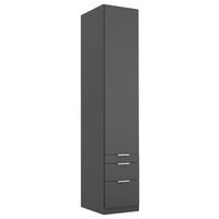 Drehtürenschrank Mit Laden B: 47 Cm Alabama, Grau - Grau, MODERN, Holzwerkstoff (47/229/54cm) - Rauch Möbel