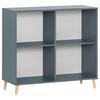 Aktenregal Serie 500 Blau B: 100,1 cm - Blau, MODERN, Holzwerkstoff (100,1/92,6/41cm) - MID.YOU